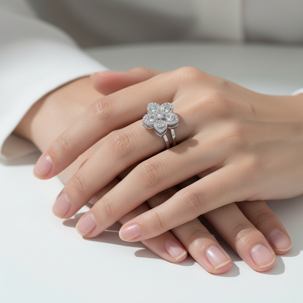 Bague Lyna anti-stress Argenté